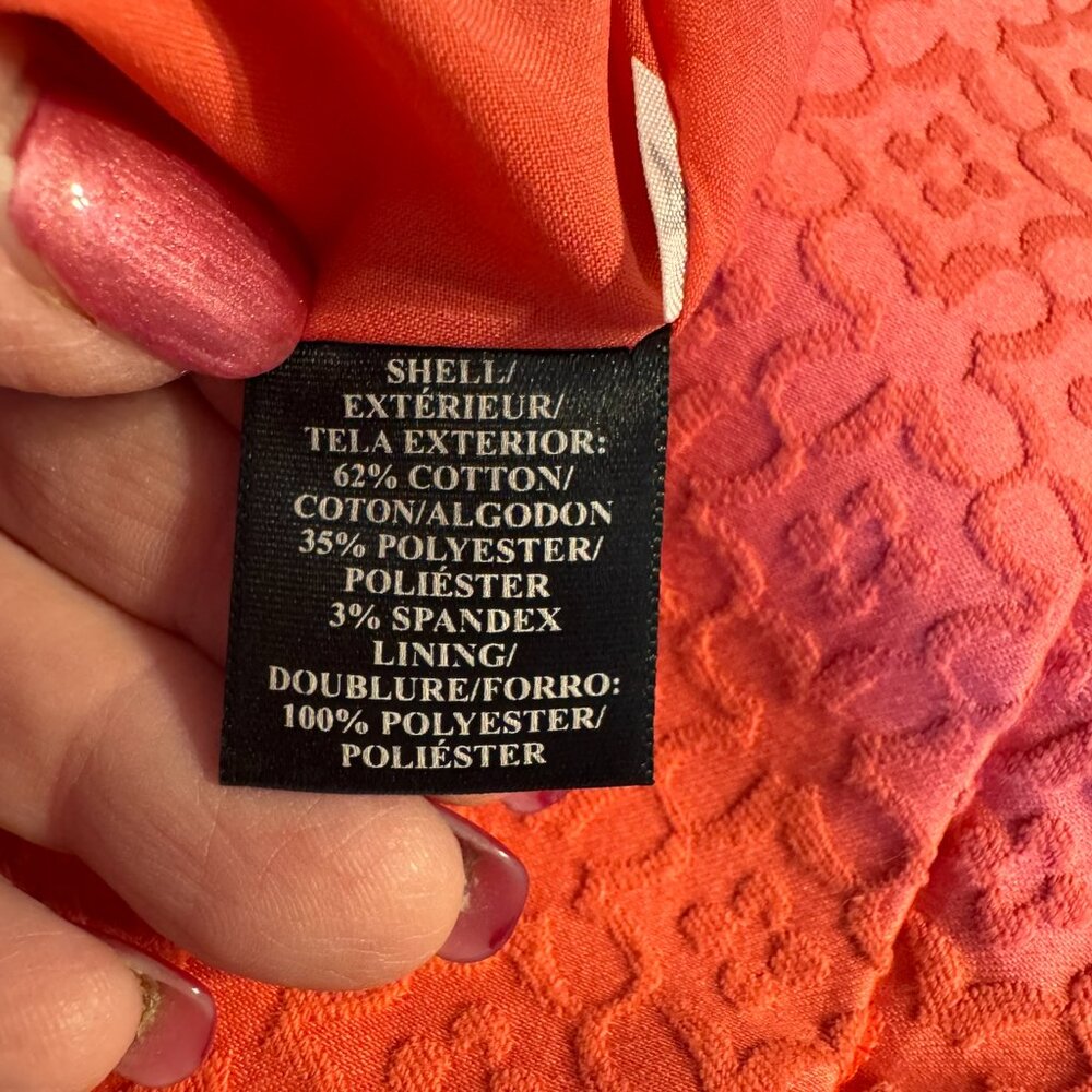 ANN TAYLOR PERFECT for SPRING/SUMMER CORAL SKIRT SIZE: 0 #7 - Picture 7 of 9